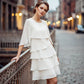 💐50% OFF ! Party Ruffle Dress – Shine with Effortless Elegance 🎉🥂【Limited Stock】