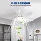 🌙 50% OFF! LED Ceiling Fan with Light – Ultra-Quiet & Dimmable 🔇💤 【Flash Sale】