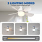 🌙 50% OFF! LED Ceiling Fan with Light – Ultra-Quiet & Dimmable 🔇💤 【Flash Sale】
