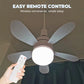 🌙 50% OFF! LED Ceiling Fan with Light – Ultra-Quiet & Dimmable 🔇💤 【Flash Sale】