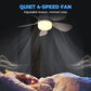 🌙 50% OFF! LED Ceiling Fan with Light – Ultra-Quiet & Dimmable 🔇💤 【Flash Sale】