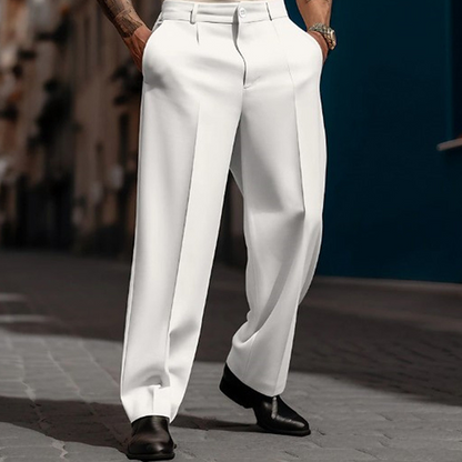 🕊️ From Desk to Dinner | Men’s Pleated Wide-Leg Trousers | Your Summer Essential 👔【50K+ Sold -50%】