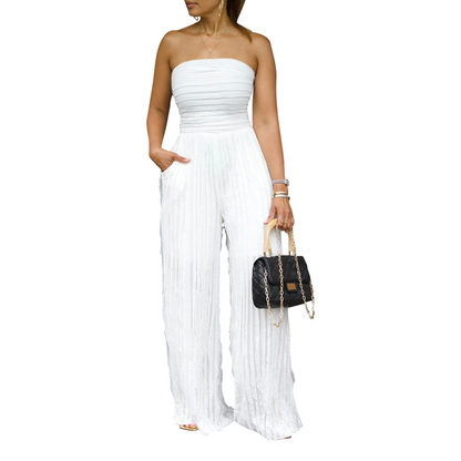 🥂 Fresh for 2026 | Strapless Statement Jumpsuit | Turn Heads at Every Party ✨【-60%】