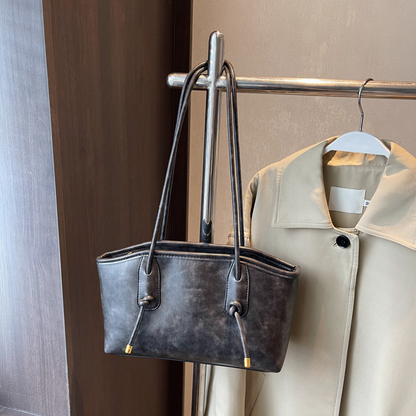 💐50% OFF ! Vintage Tote Bag – PU Leather, Daily Essential 🎒💫【2026 Special Offer】