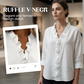 👚 50% OFF NOW! 💃 Women's Ruffle V-Neck Long Sleeve Blouse – Feminine Ruffles, Flowy Fabric & Versatile Style 🌸