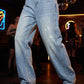 👑 Street Style Queen | Embellished Wide-Leg Jeans | 2026 Hot Pick 🔥