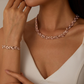 💎 Double the Sparkle | Leaf Link Necklace & Bracelet | 2026 Hot Style 🌟【Set Offer】