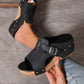💐50% OFF ! Woven Platform Sandals – Chic & Stable All Day Long 🌺💃【Flash Sale】