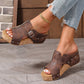 💐50% OFF ! Woven Platform Sandals – Chic & Stable All Day Long 🌺💃【Flash Sale】