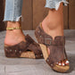 💐50% OFF ! Woven Platform Sandals – Chic & Stable All Day Long 🌺💃【Flash Sale】