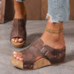 💐50% OFF ! Woven Platform Sandals – Chic & Stable All Day Long 🌺💃【Flash Sale】