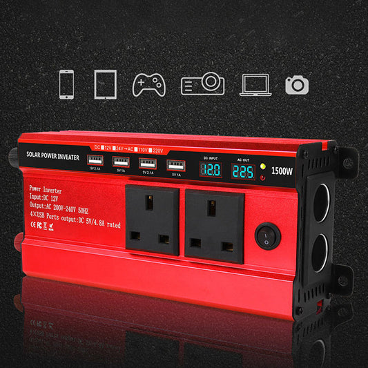 🚐💨 Road Trip Essential 2026 | 1500W Power Inverter with 4 USB Ports | Stay Powered Anywhere 🔋💡【50% OFF】