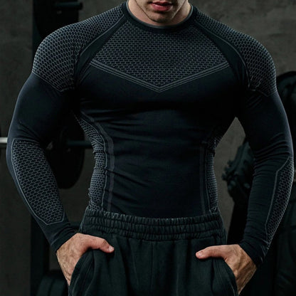 🔥 Best Seller 2026 | Men’s Long Sleeve Gym Shirt | Perfect for All Seasons Workout 💧【-50%】