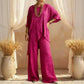 💎 50% OFF! 💎 Women's Two-Piece Loose Fit Outfit – Asymmetrical Top + Wide-Leg Pants, Lightweight & Wrinkle-Resistant 🌸🌿
