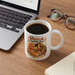 📖 Storytime Sips | “Punch and His Bear” Ceramic Mug | Fun Design for Tea Lovers 🐻【50% OFF】