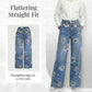 💐50% OFF ! Women‘s Floral Print Straight-Leg Jeans – Buy 2 Get Free Shipping 📦💖【Limited Offer】