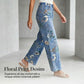 💐50% OFF ! Women‘s Floral Print Straight-Leg Jeans – Buy 2 Get Free Shipping 📦💖【Limited Offer】