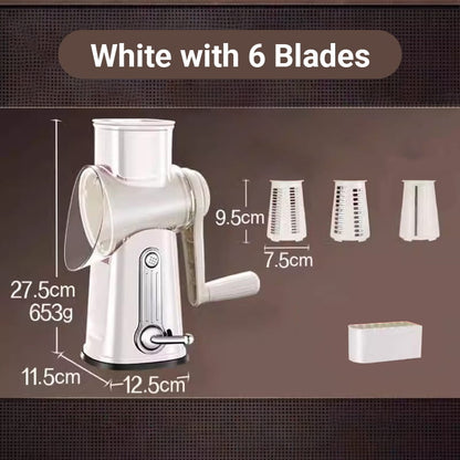 💐60% OFF ! Multifunctional Rotary Vegetable Grater – Quick Shredding in Seconds 🥕⚡【Limited Offer】