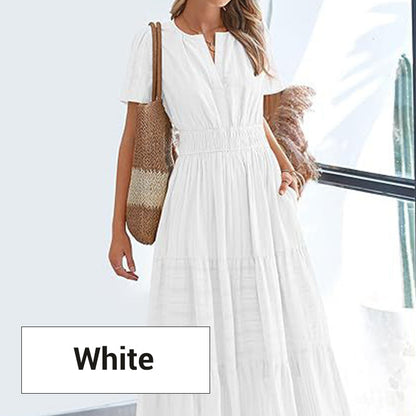 💐50% OFF ! Smocked Maxi Dress – Great for Travel & Summer Strolls ☀️🧳【Flash Sale】