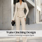 Women's Peplum Top & Pants 2-Piece Set