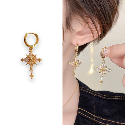 💐50% OFF ! Cross Jewelry Set – Necklace + Earrings, Brilliant Sparkle 💎👑【Exceptional Price】