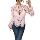 💐50% OFF ! New Arrival: Trendy Lace Blouse – Boho Chic Style 🌼✨【Flash Sale】