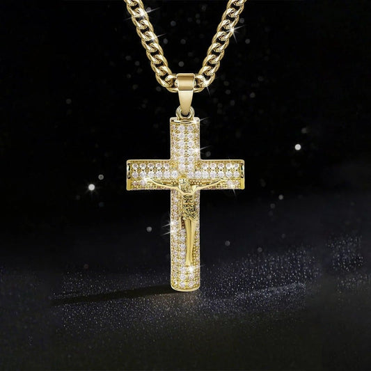 💐50% OFF! Jesus Crucifix Pendant Necklace – Timeless & Elegant Design ⛪✨【Limited Offer】