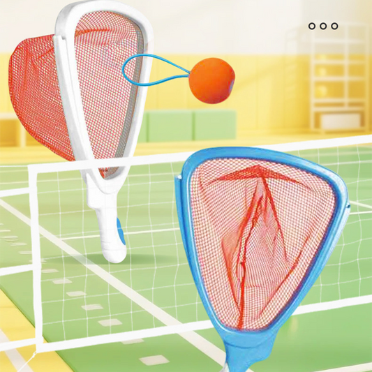 💐50% OFF ! Portable Paddle & Bouncy Ball Kit – Family Fun On the Go 👨‍👩‍👧‍👦❤️【Limited Stock】
