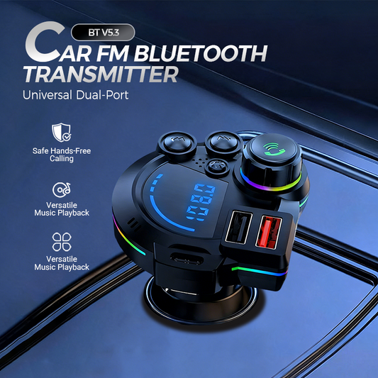 🔥📻 50% OFF – TODAY ONLY! 🚗🎵🔊 Universal Dual‑Port Bluetooth FM Transmitter – Crystal‑Clear Hands‑Free Calling, Lossless Music Streaming & Dual USB 3.0 Charger, Easy Plug‑and‑Play 🔌💨📱