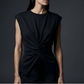 💐50% OFF ! Wrap & Tie-Back Sleeveless Top – Flattering Cross Design, Slim Silhouette 💃✨【Limited Offer】