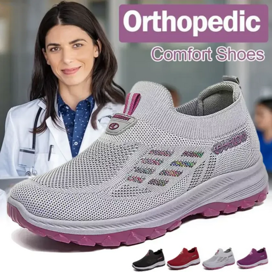 💐50% OFF ! Fly Knit Slip-on Shoes – Orthopedic Support & Ultimate Comfort 🦶✨【Limited Offer】