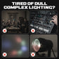 💐60% OFF ! Multi-Beam LED Light – Music Sync & Easy Installation 🎵🌙【Limited Offer】