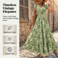 💐60% OFF! Floral Print Maxi Dress – The Essence of Spring-Summer 🌼🦋【Limited Offer】