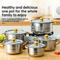 💐50% OFF ! 5-Piece Cookware Set with Glass Lids – Watch Your Cooking 👀✨【Limited Offer】