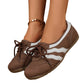 Women's Retro Wave Stripe Lace-Up Sneakers