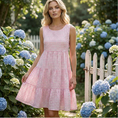 💐69% OFF! Casual Plaid Dress – Vintage Chic Look for Any Occasion 🧺👗【Limited Offer】