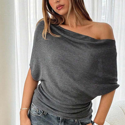 💐50% OFF ! Batwing Sleeve Top – Elegant & Versatile for Any Occasion 🌸🛍️【Exceptional Price】