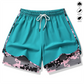 💐50% OFF NOW! 2-in-1 Shorts with Side Pockets – Breathable Fabric & Camo Liner 👟👜【Limited Offer】