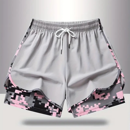 💐50% OFF NOW! 2-in-1 Shorts with Side Pockets – Breathable Fabric & Camo Liner 👟👜【Limited Offer】