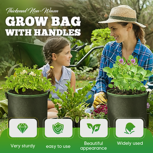 💐50% OFF ! Thickened Non-Woven Grow Bag – Breathable Fabric Prevents Root Circling 🌬️🪴【Limited Offer】