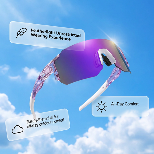 💐50% OFF ! Large Frame Sports Glasses – UV400 Protection & Panoramic View 🕶️☀️【Limited Offer】