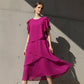 💐50% OFF ! Elegant Dress with Flutter Sleeves – Versatile & Comfortable for Daily Wear 🌿🌟【Limited Offer】