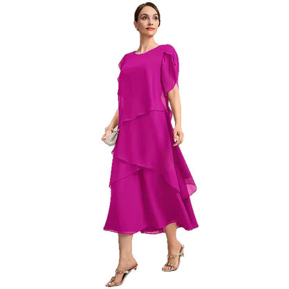 💐50% OFF ! Elegant Dress with Flutter Sleeves – Versatile & Comfortable for Daily Wear 🌿🌟【Limited Offer】