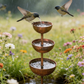 💐50% OFF ! 3-Tier Metal Bird Feeder – Anti-Tip Stable Design 🛡️🐦【Limited Offer】