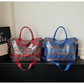 💐50% OFF ! Women’s PVC Plaid Shopper Bag – Waterproof & Lightweight 🌧️🎒【Exceptional Price】