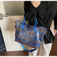 💐50% OFF ! Women’s PVC Plaid Shopper Bag – Waterproof & Lightweight 🌧️🎒【Exceptional Price】