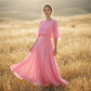 🔥 50% OFF FLASH SALE! Flowing Cape Sleeve Top & Wrap Pants Set – Effortless Elegance, Airy Silhouette ⏰✨ 【Limited Time】
