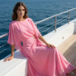 🔥 50% OFF FLASH SALE! Flowing Cape Sleeve Top & Wrap Pants Set – Effortless Elegance, Airy Silhouette ⏰✨ 【Limited Time】