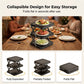 🍽️ 50% OFF NOW! 📦 Multi-Layer Dish & Prep Tray Storage Rack – Collapsible Design, Space-Saving, Perfect for Kitchen Counter & Hot Pot Nights ✨