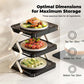 🍽️ 50% OFF NOW! 📦 Multi-Layer Dish & Prep Tray Storage Rack – Collapsible Design, Space-Saving, Perfect for Kitchen Counter & Hot Pot Nights ✨